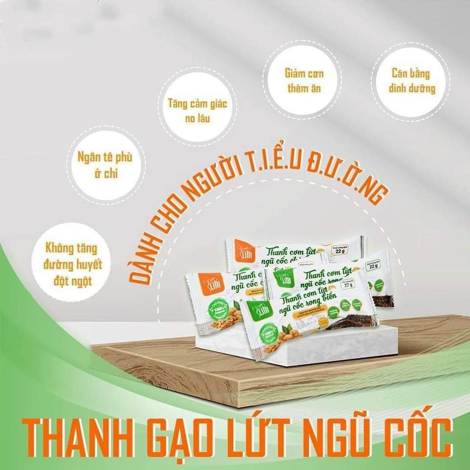 Thanh Cơm Gạo Lứt Ngũ Cốc Chà Bông TRUE NATURAL Thơm_Ngon_Bổ Dưỡng_Không Sợ Béo