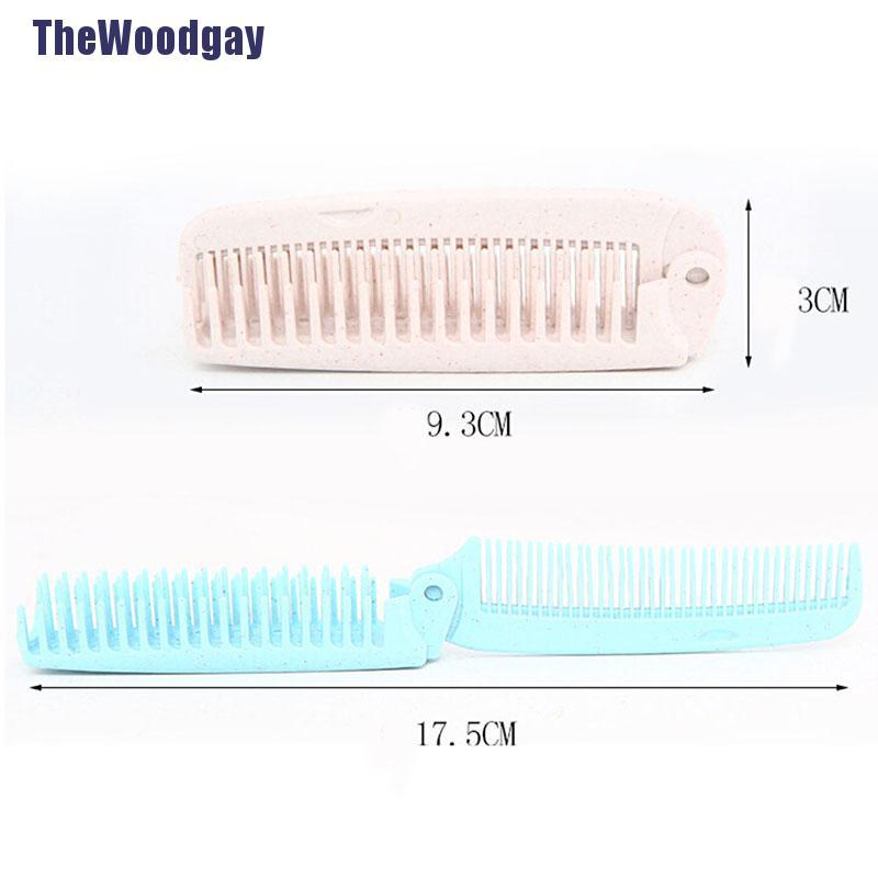 Lược Gấp Chải Tóc Chống Tĩnh Điện Thiết Kế Nhỏ Gọn Tiện Dụng