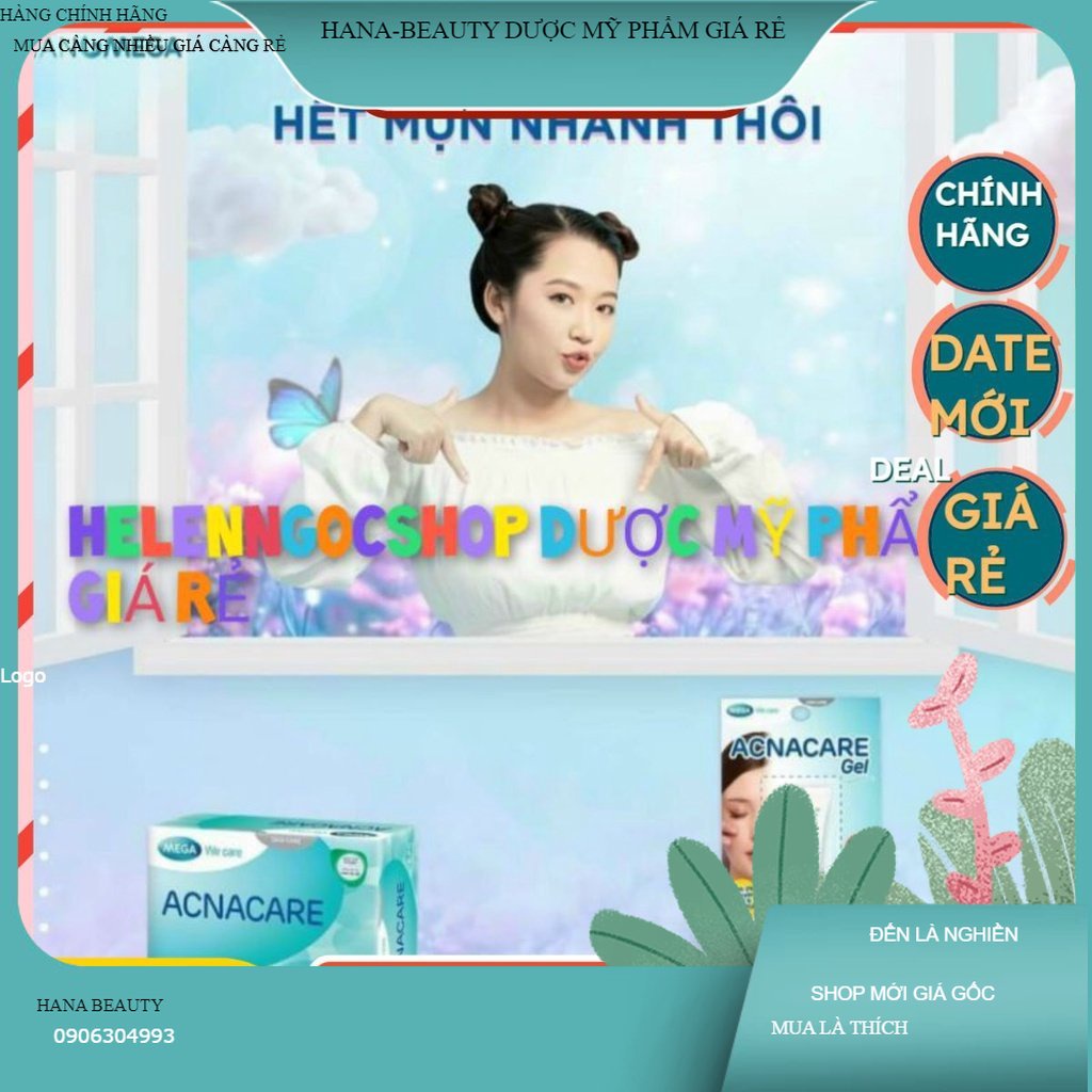 [NEW] Acnacare Gel giúp giảm mụn , giảm nhờn chính hãng HanaBeauty
