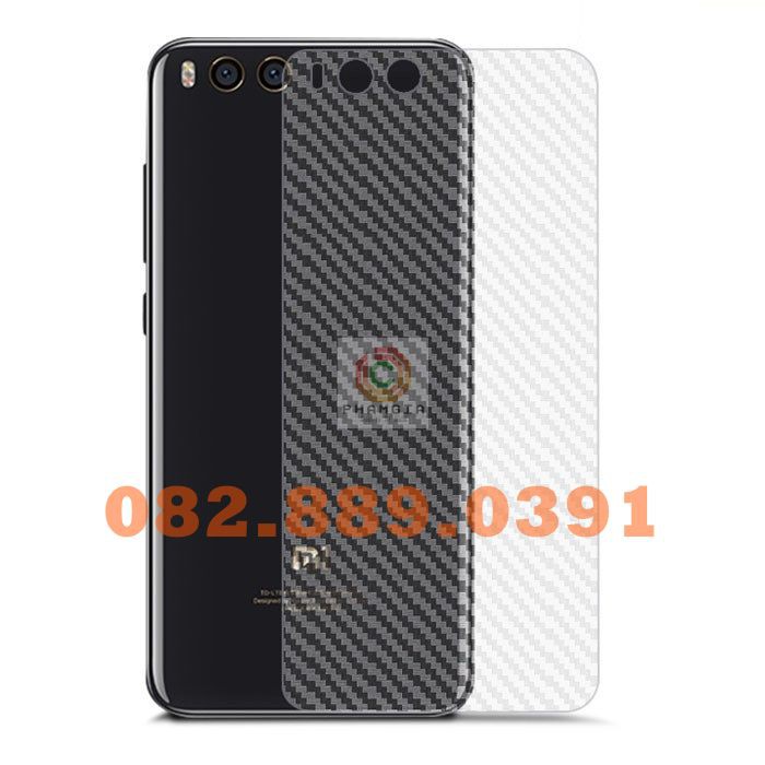 Miếng dán mặt lưng skin carbon Xiaomi Mi 6