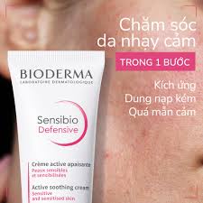 Kem Dưỡng Ẩm Bioderma Sensibio Defensive Active Soothing Cream  làm dịu da dành cho da nhạy cảm 40ml