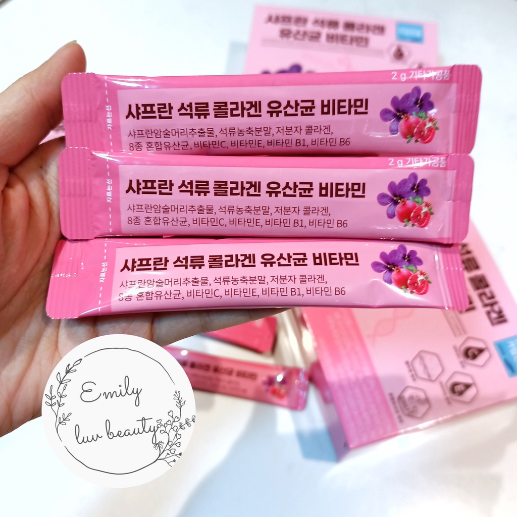 Collagen lựu đỏ Hàn Quốc hộp 30 gói