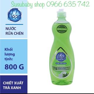Nước Rửa Chén Không Màu EZ Clean Hương Trà xanh(800g)
