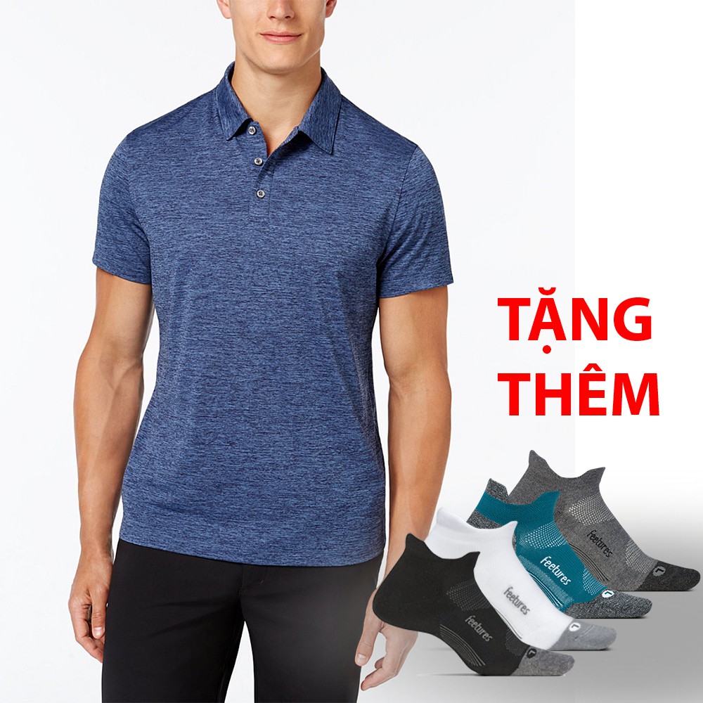 Áo thun thể thao xuất khẩu cổ bẻ + tặng tất xuất Mỹ siêu bền | BigBuy360 - bigbuy360.vn