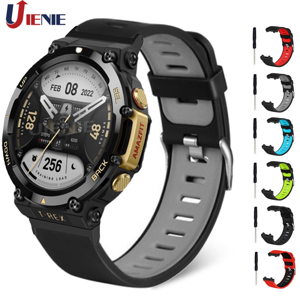 Dây Đeo Thay Thế Chất Liệu Silicon Màu Trơn Cho Huami Amazfit T-Rex 2