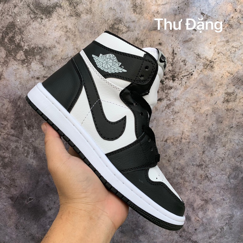 Giày Thể Thao Jordan 1 Cao Cổ Đen Trắng, Giày sneaker JORDAN PANDA Nam Nữ Hot Trend FULL BOX BILL