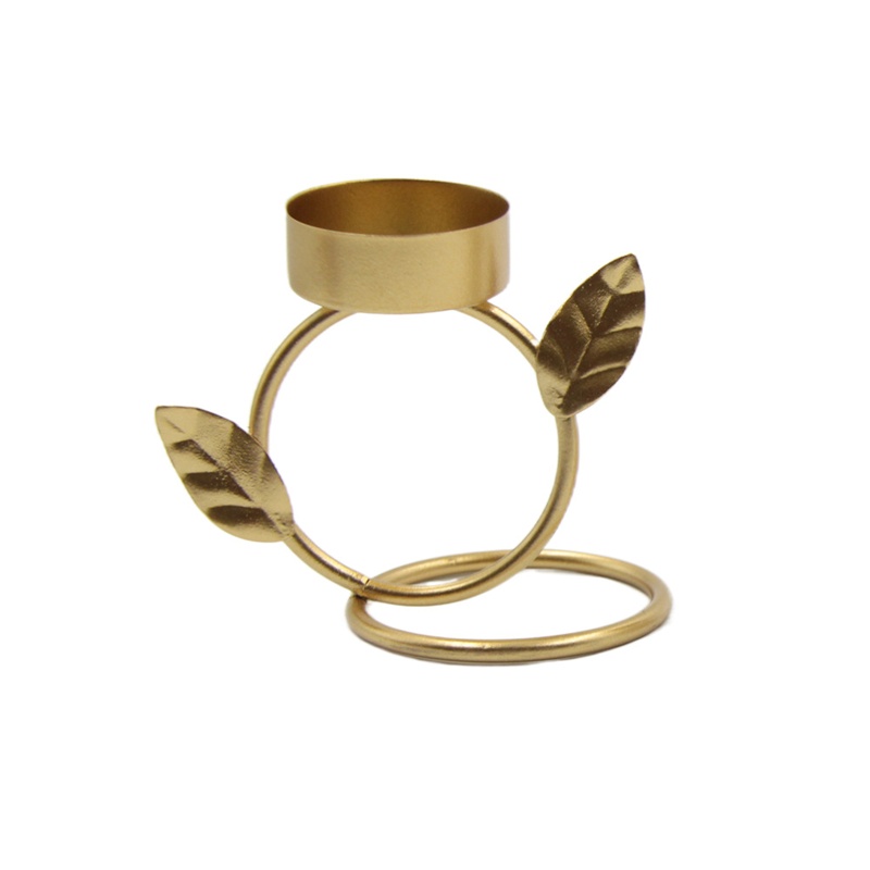 Giá Đỡ Nến Hình Chiếc Lá Bằng Kim Loại Độc Đáo Trang Trí Nhà Cửa / Quán Bar / Nhà Hàng