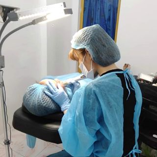 Combo 10 áo y tế màu xanh / áo vải không dệt / dcpx