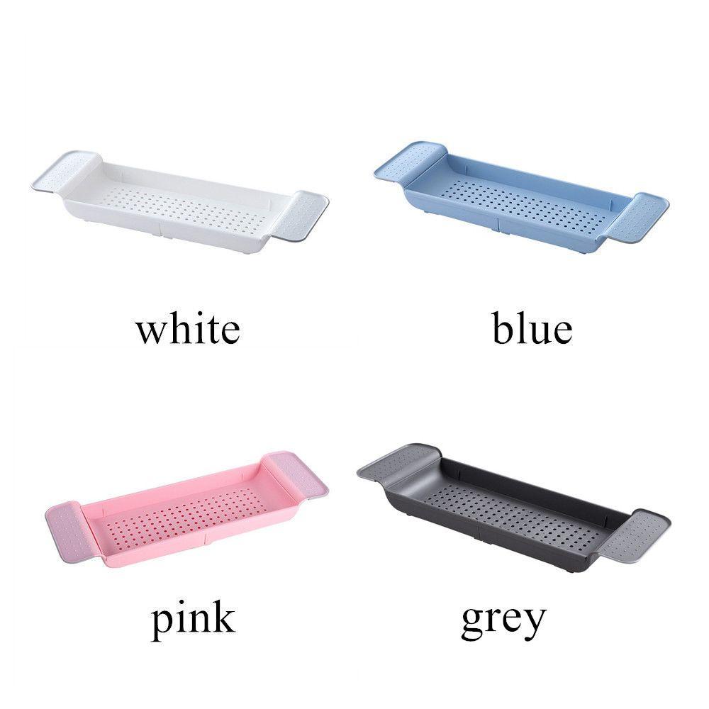 KUNHEV Khay Đựng Đồ Dùng Nhà Tắm / Nhà Bếp Bằng Nhựa Hình Chữ Nhật Tiện Dụng