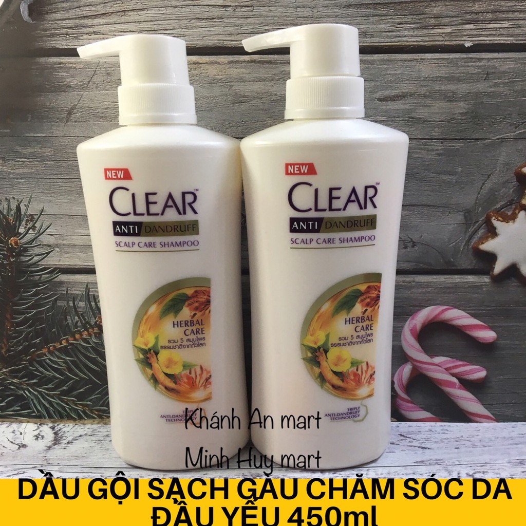 Dầu gội đầu SẠCH GÀU Clear Thái Lan 450ml các vị CAO CẤP ️ HÀNG CHUẨN Dầu gội Clear