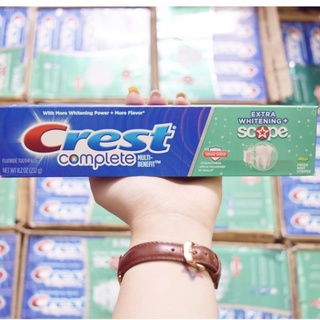 Kem Đánh Răng Crest Complete Multi-Benefit Extra Whitening + Scope.