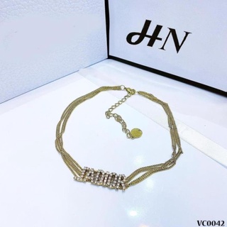 tt12 Vòng cổ choker nữ cao cấp bền màu sang trọng VC0042  T