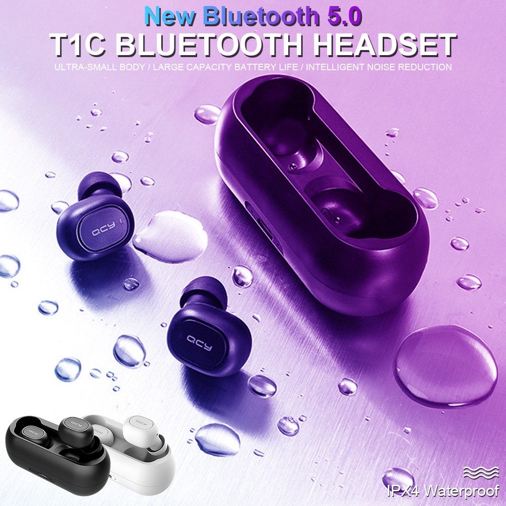 Tai nghe nhét tai không dây bluetooth 5.0 PUR QCY T1C