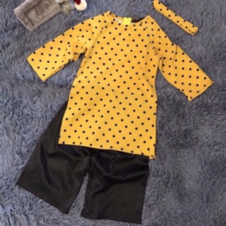 Áo cách tân chấm bi cho bé