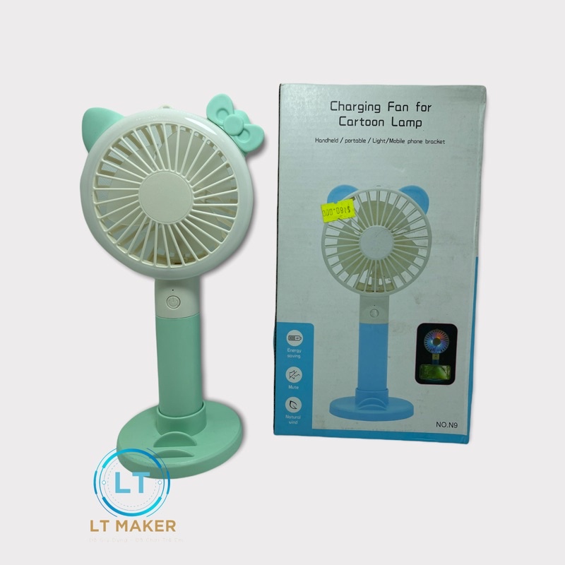 Quạt Mini N97 | Quạt Đỡ Điẹn thoại thích hợp cho Dân Văn Phòng, Du lịch,Dã Ngoại, Cho Bé ngủ, 3 cấp độ mạnh - Siêu mát