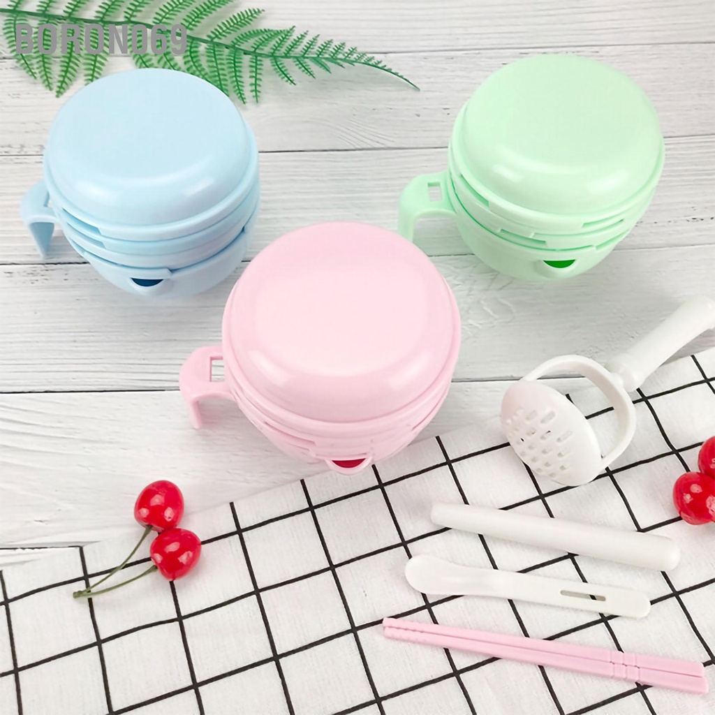Boron069 Bộ Bát Xay Thức Ăn Cho Bé An Toàn Đa Chức Năng Dễ Làm Vệ Sinh Nấu Trái Cây