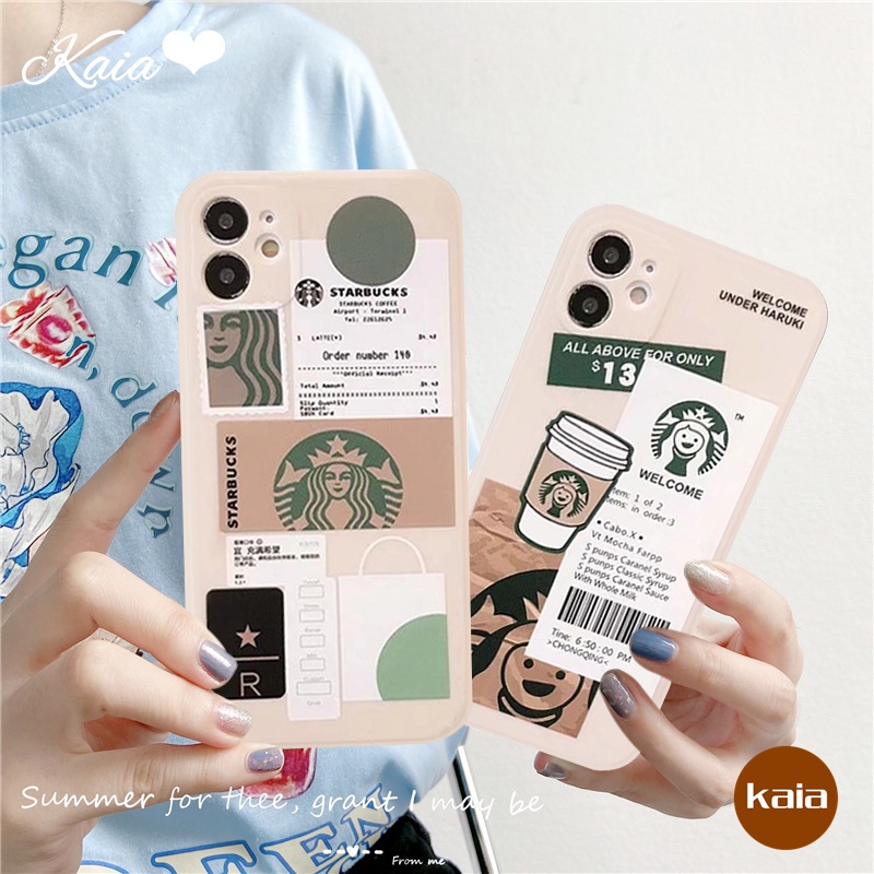 STARBUCKS Ốp Điện Thoại Cho Oppo A15 A11K A3s A31 A11 A33 A95 A16 A92 A12 A5s A15s A5 A9 A52 A72 A1K A94 A54 A74 F19pro A12E A7 A53 Reno 7 5 4F 4F 4F 5F