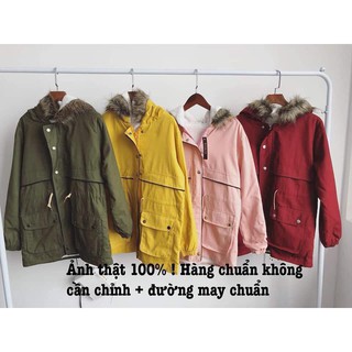 Áo khoác Kaki lót lông cừu ( thắt eo)