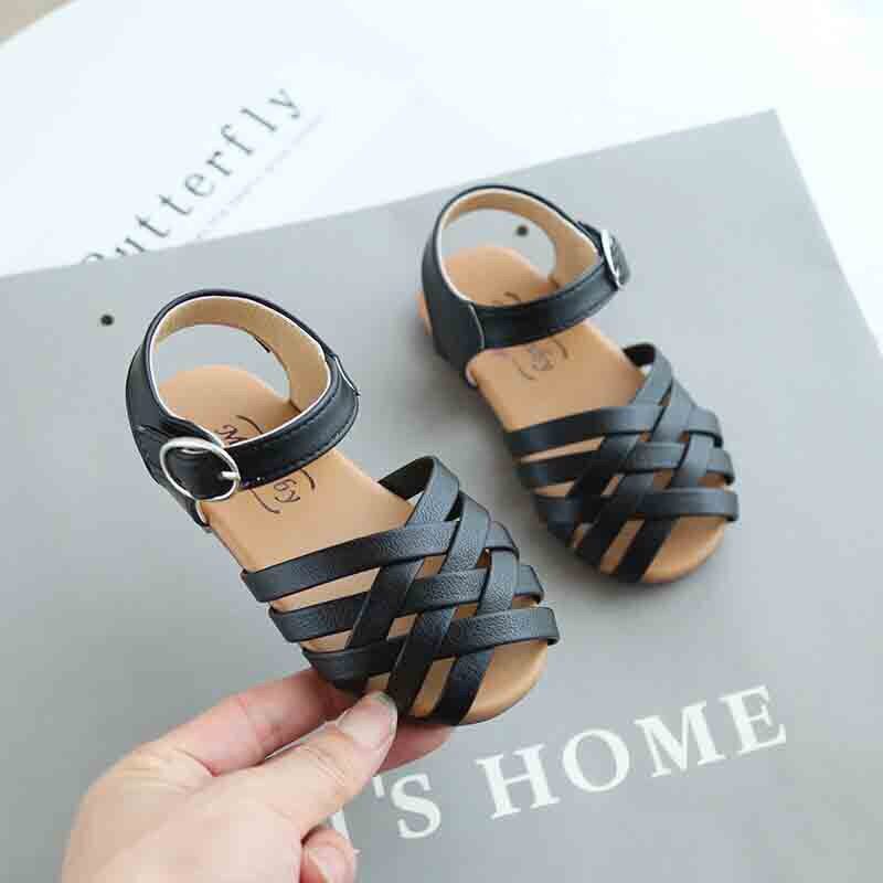 Sandal bé gái quai đan chéo mã mới siêu yêu, siêu thoáng V285