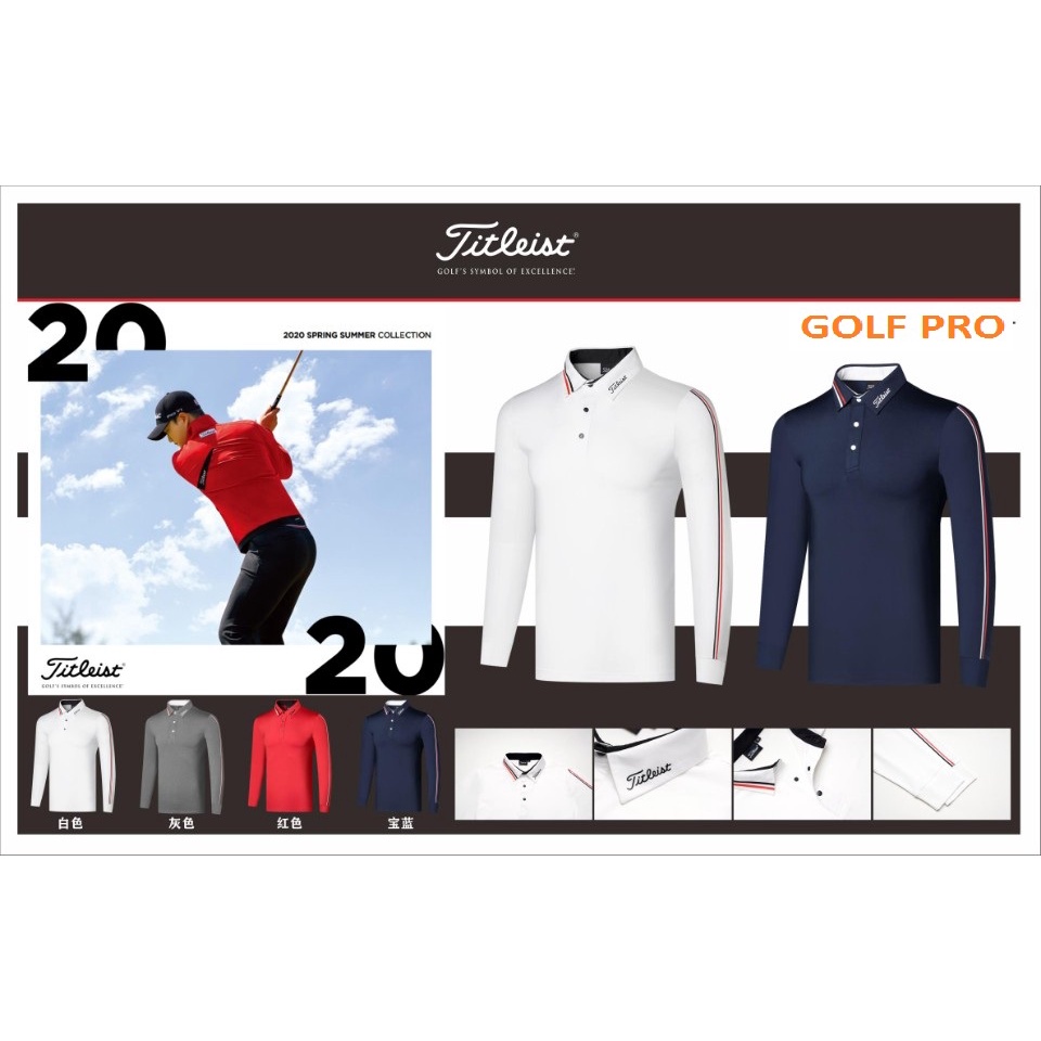 Áo golf nam dài tay thể thao giữ nhiệt chống nắng GOLF PRO AD003