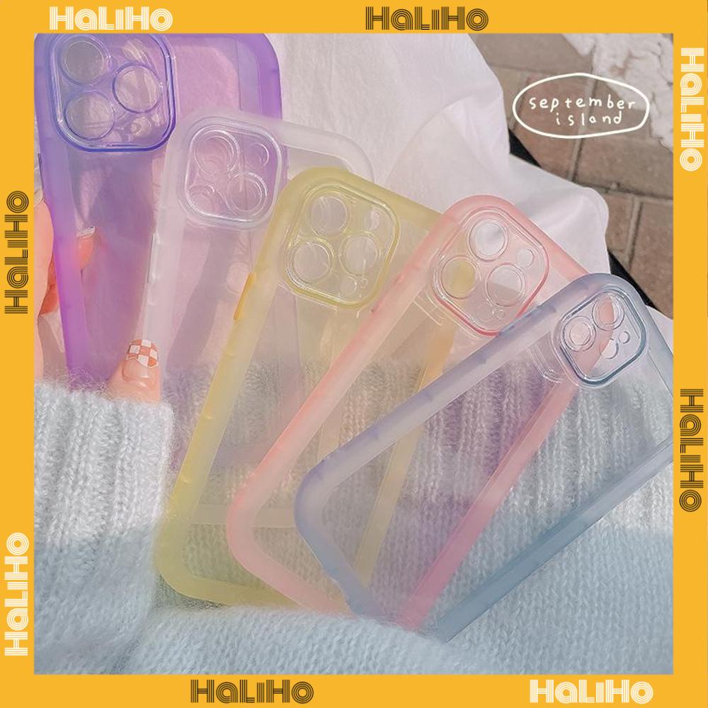iPhone Case Silicone Soft Case TPU Clear Case Fluorescent Color Airbag Shockproof Protection Camera Purple Pink Blue For iPhone 13 Pro Max iPhone 12 Pro Max iPhone 11 iPhone 7 Plus