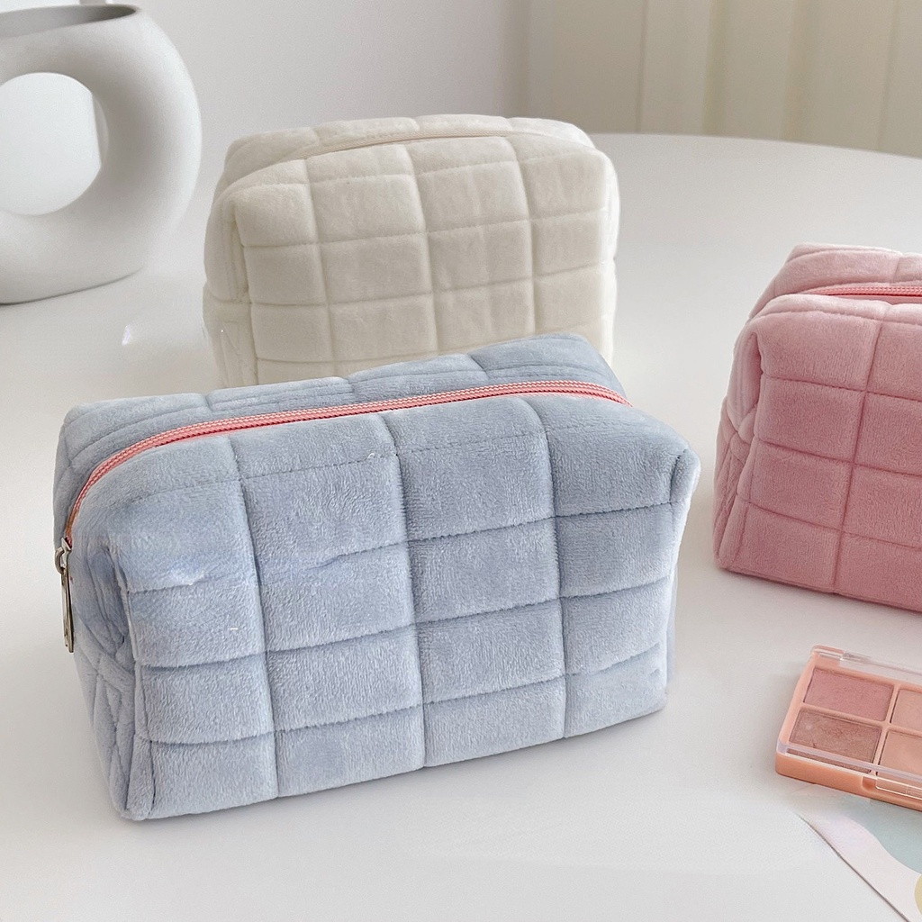 Túi Đựng Mỹ Phẩm Mềm Mại Đơn Giản Dễ Mang Theo Sức Chứa Lớn makeup bag