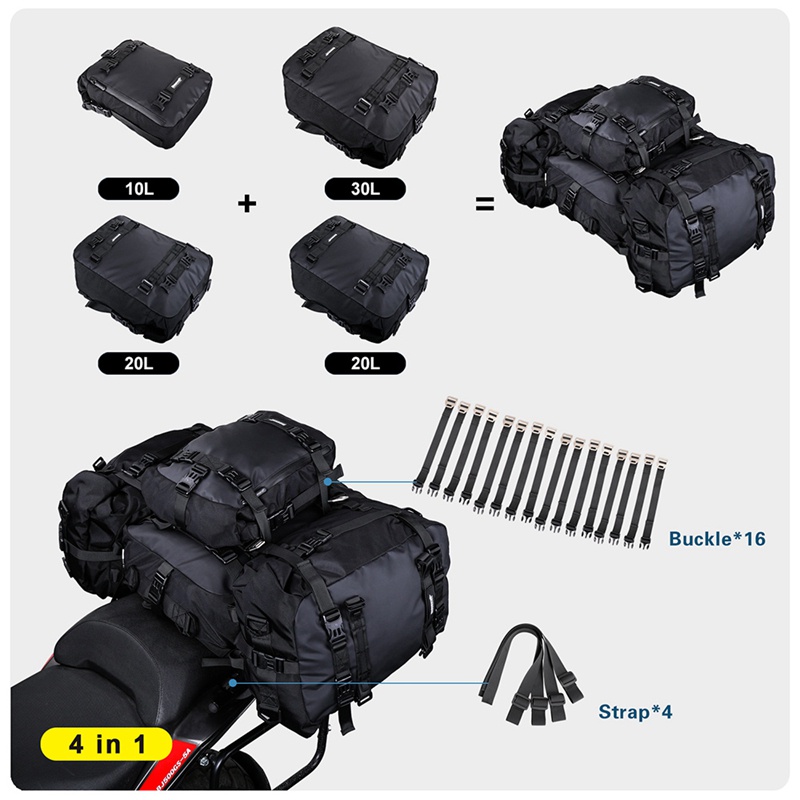 Túi đựng đồ gắn yên sau xe đạp chống thấm nước dung tích 10L