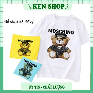 Áo gia đình moschino cao cấp hình gấu đủ size co dãn chất cotton mềm mịn