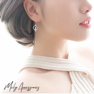 Bông tai sợi dài hình mèo - mely 1201