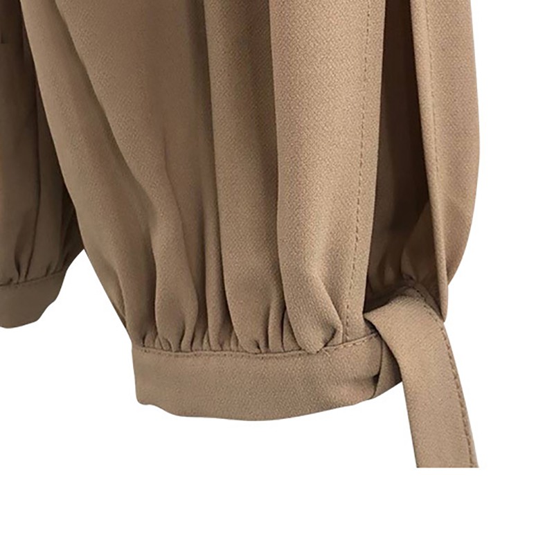 Quần harem ống rộng lưng thun co giãn cho nữ