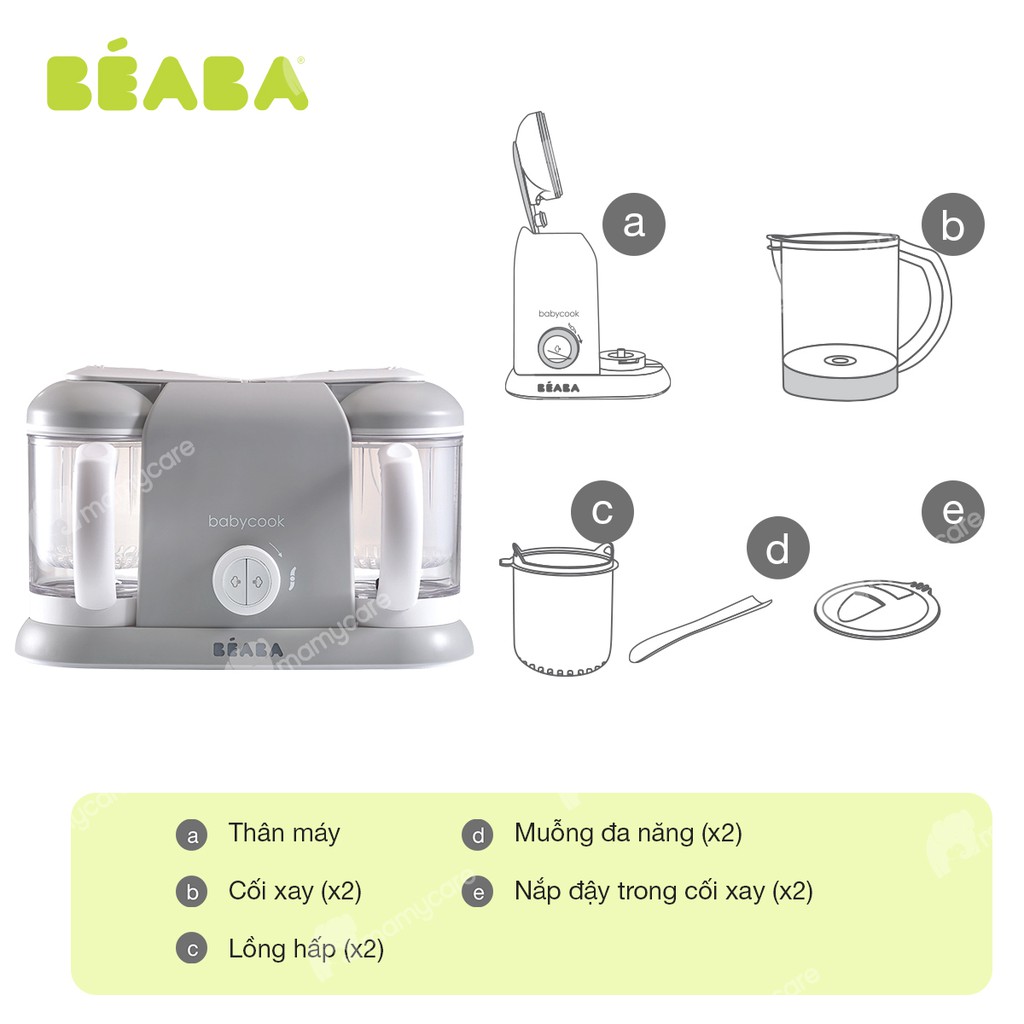 Máy hấp xay đôi đa năng Babycook Duo Béaba chế biến đồ ăn dặm cho bé - MAMYCARE