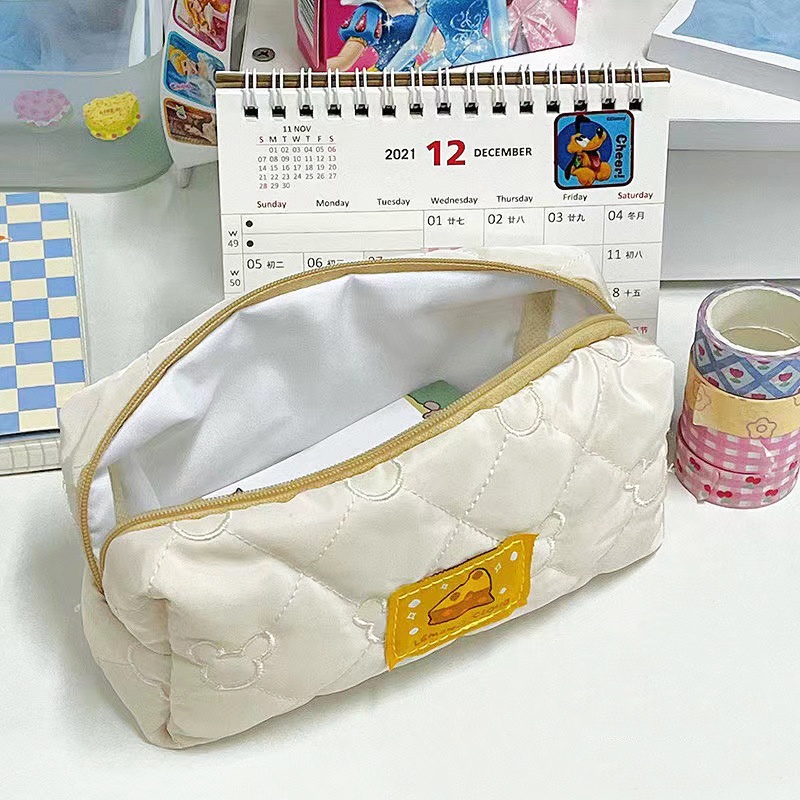 Túi Đựng Bút Mềm Sức Chứa Lớn Phong Cách Hàn Quốc Cho Học Sinh