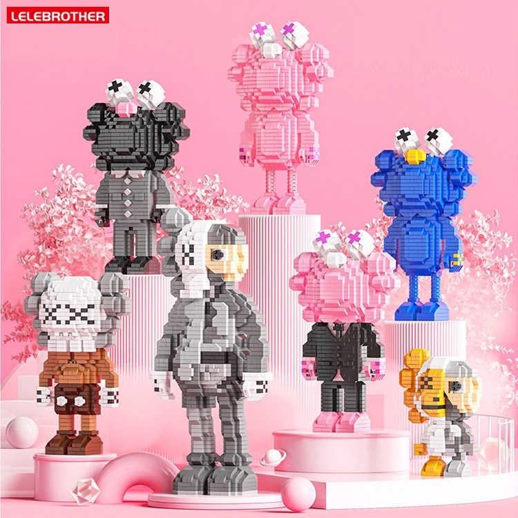 MÔ HÌNH LẮP RÁP HOẠT HÌNH KAWS mini sáng tạo độc đáo cho bé - ĐỒ CHƠI XÉP HÌNH CHO BÉ