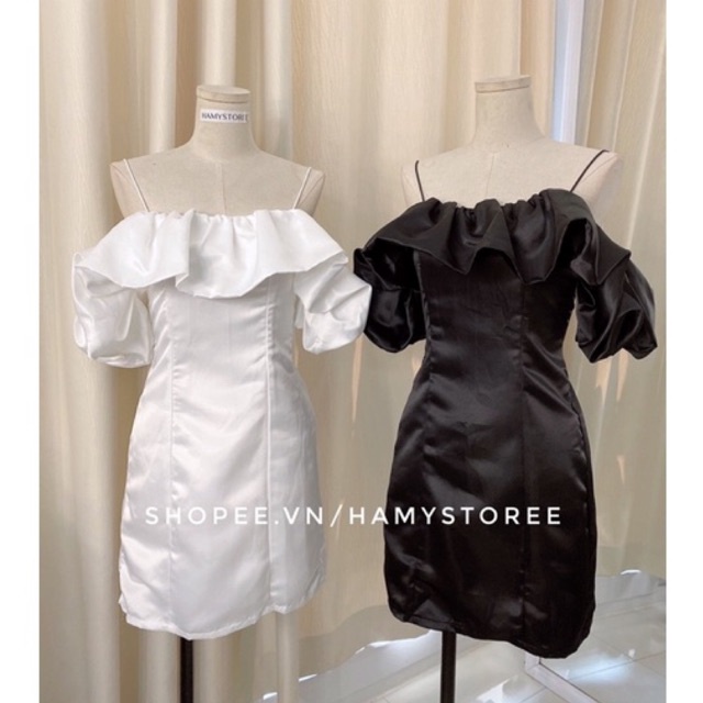 SABY DRESS  ĐẦM TRỄ VAI BÈO BỒNG CAO CẤP