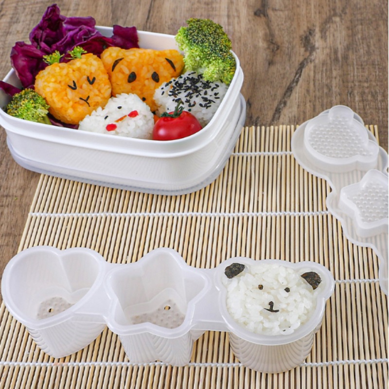 Khuôn làm cơm nắm, trứng luộc bento tạo hình cho bé ăn dặm Inomata hàng nội địa Nhật Bản AD81