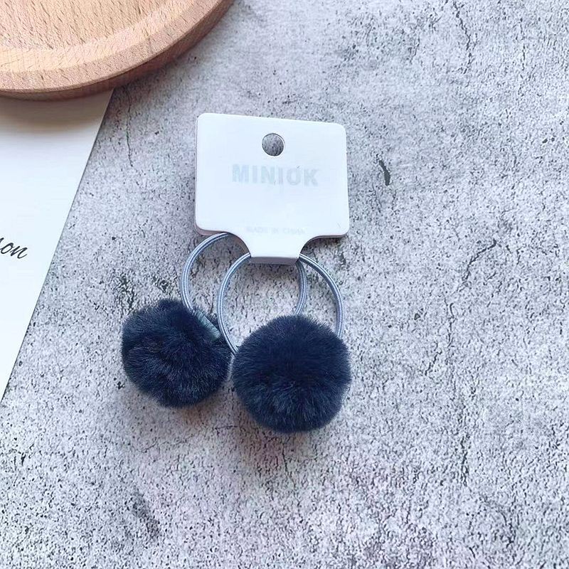 Set 2 dây cột tóc đính quả bông dễ thương dành cho bé gái