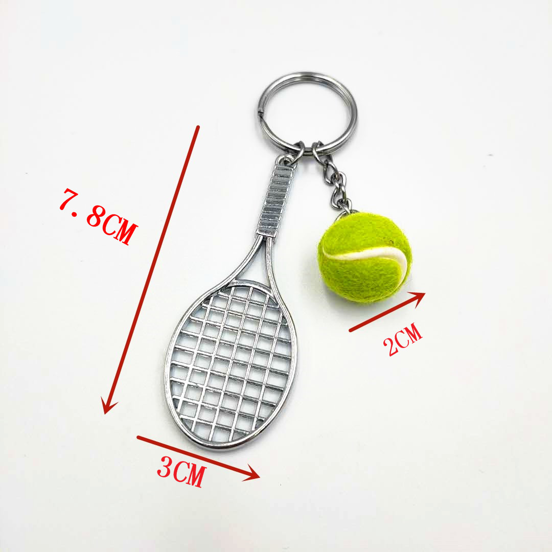Móc Khóa Vợt Tennis Mini Dễ Thương