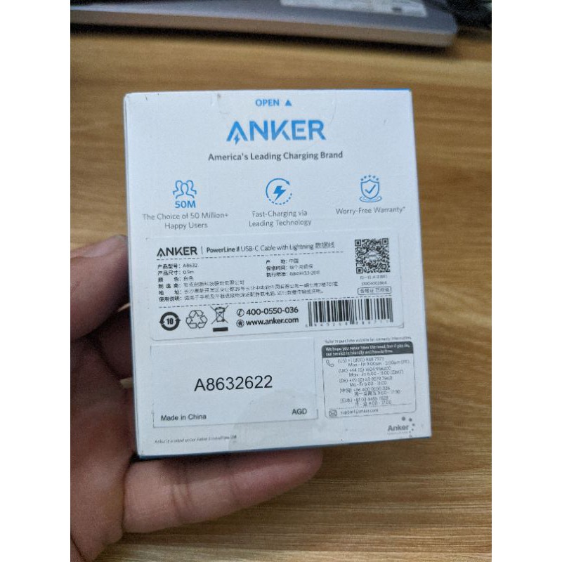 Cáp sạc nhanh PD Anker Powerline II A8632 A8633