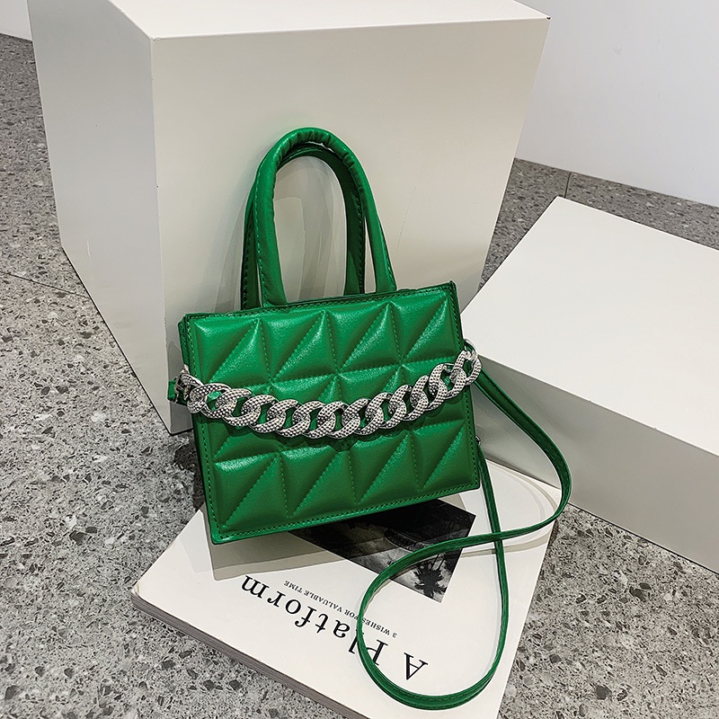 Túi Đeo Chéo Hình Vuông Nhỏ Đơn Giản Thêu Họa Tiết Phối Màu Thời Trang Cho Nữ 2022