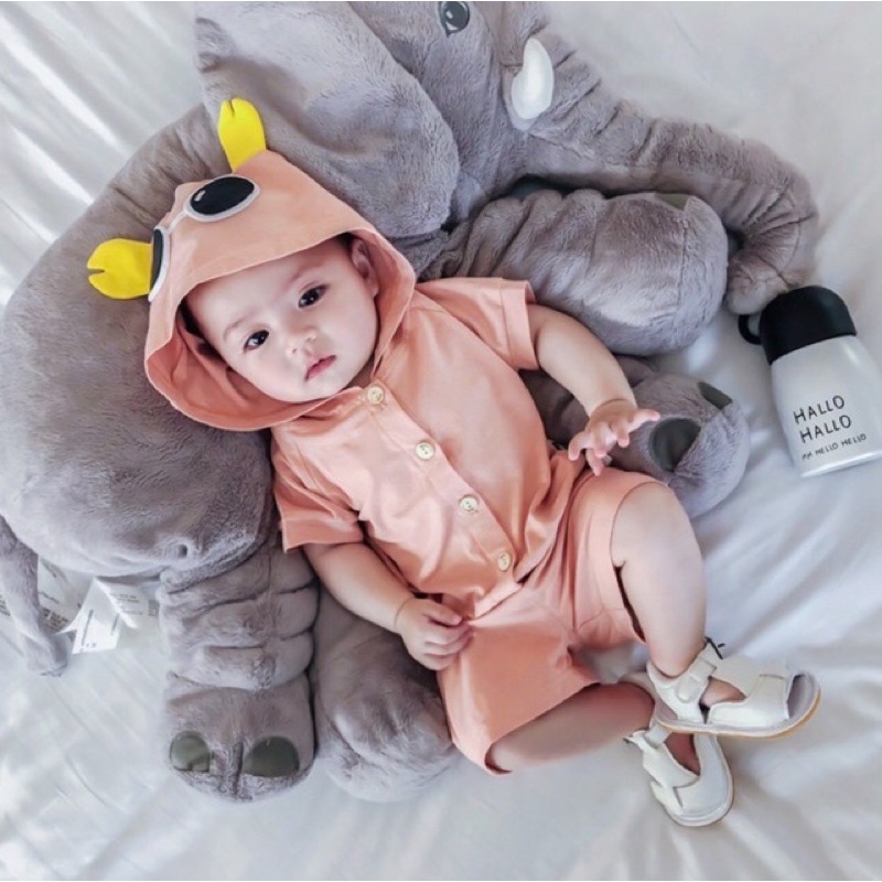 Bộ short cotton BabyCity hoạ tiết ếch nhỏ bé trai