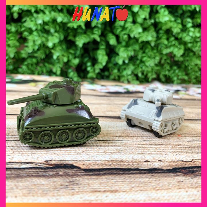 Xe tăng đồ chơi bánh đà mô hình mini cho bé HUNATO XT1