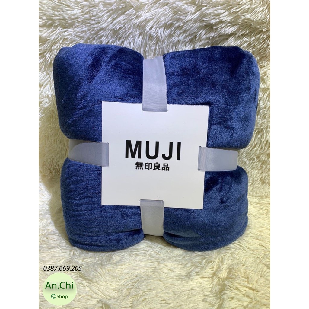 Chăn lông tuyết Muji mềm mịn cao cấp 2m x 2m3