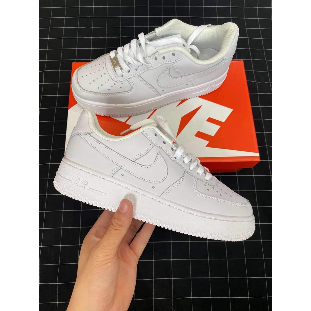 Giày thể thao AF1 trắng full , giày dép nam nữ sneaker air force 1 hot hit bản đẹp full box | BigBuy360 - bigbuy360.vn