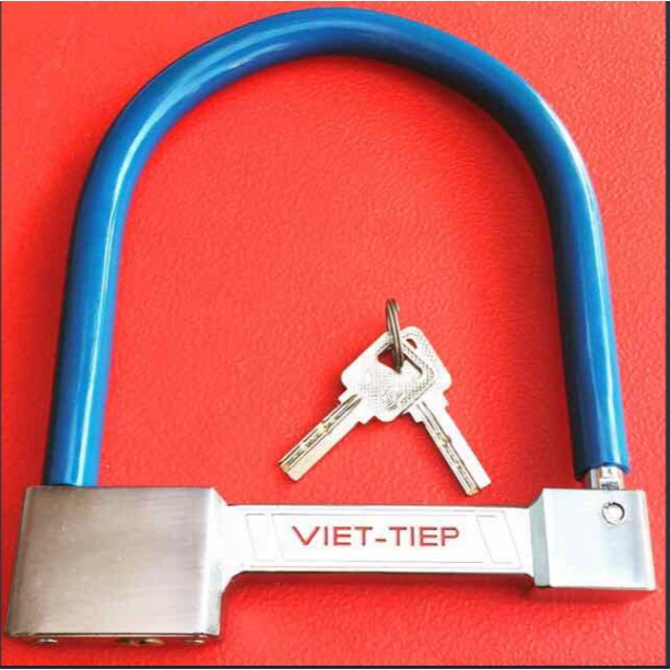 Khoá xe máy chữ U Việt Tiệp - nặng 1050g - 06975 bảo hành 24 tháng - Khoá chữ U Việt Tiệp 06975