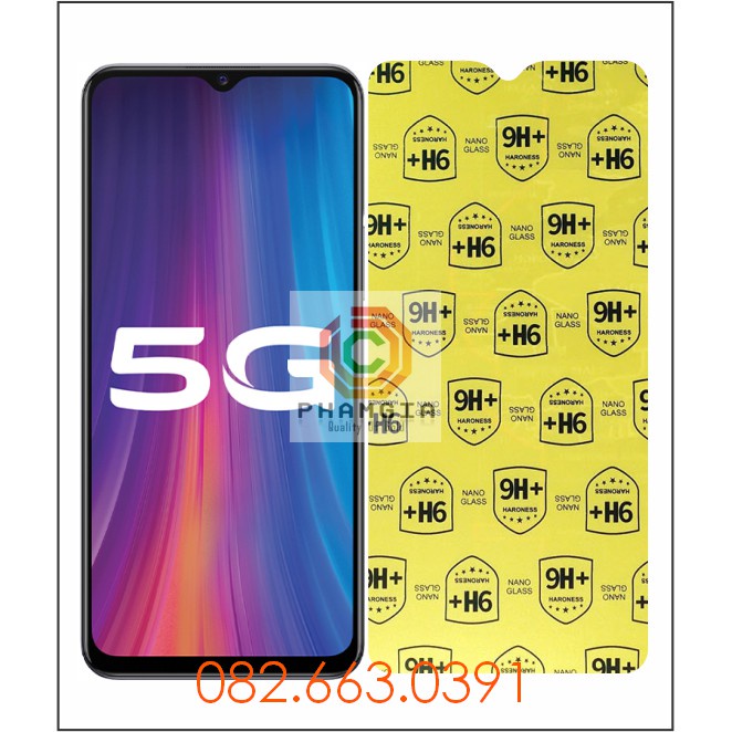 Dán cường lực Vivo Y72 5G trong suốt, nano dẻo siêu bền, độ cường lực 9H+