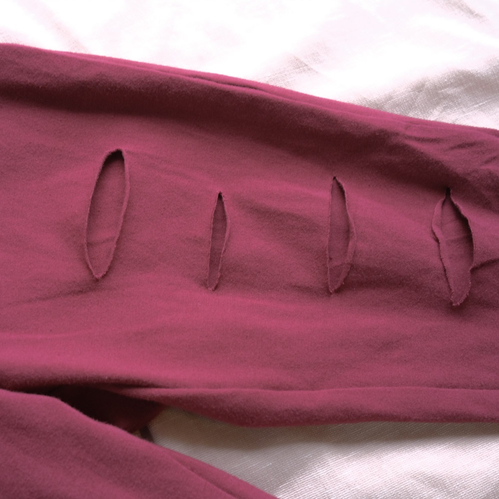 Quần legging nữ phối rách dài nâng mông lưng cạp cao giữ nhiệt leggin thun ôm bó