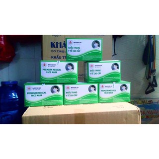  Thùng 50 hộp khẩu trang y tế Khánh An 4 lớp.