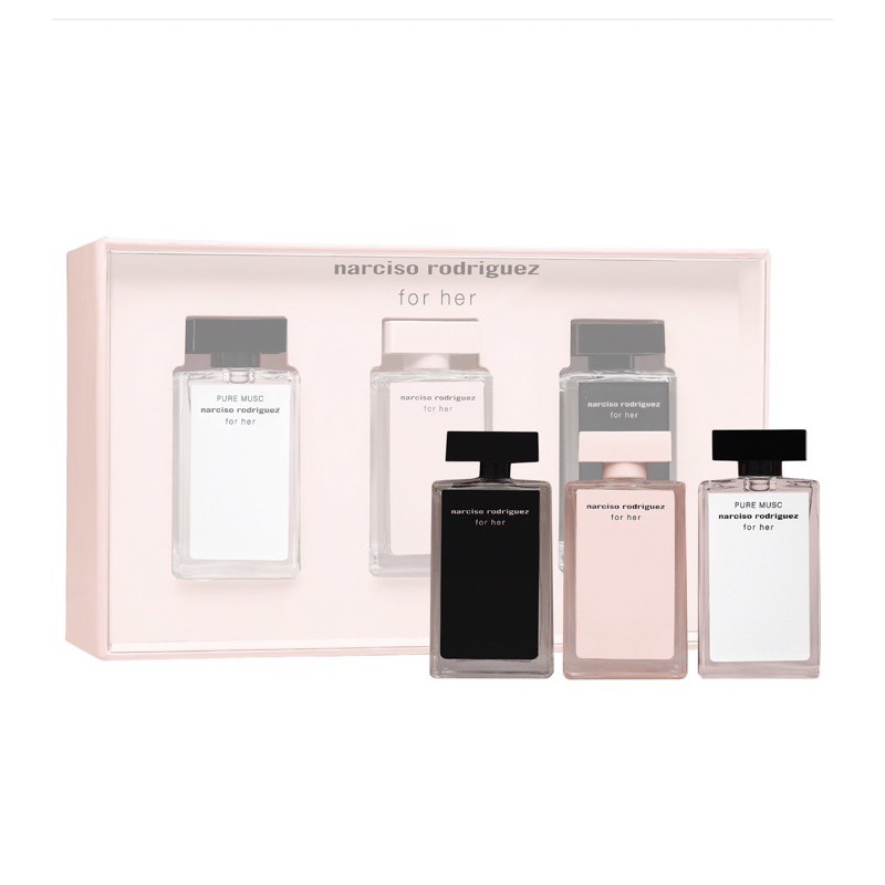 Set 3 chai nước hoa mini Narciso Rodriguez