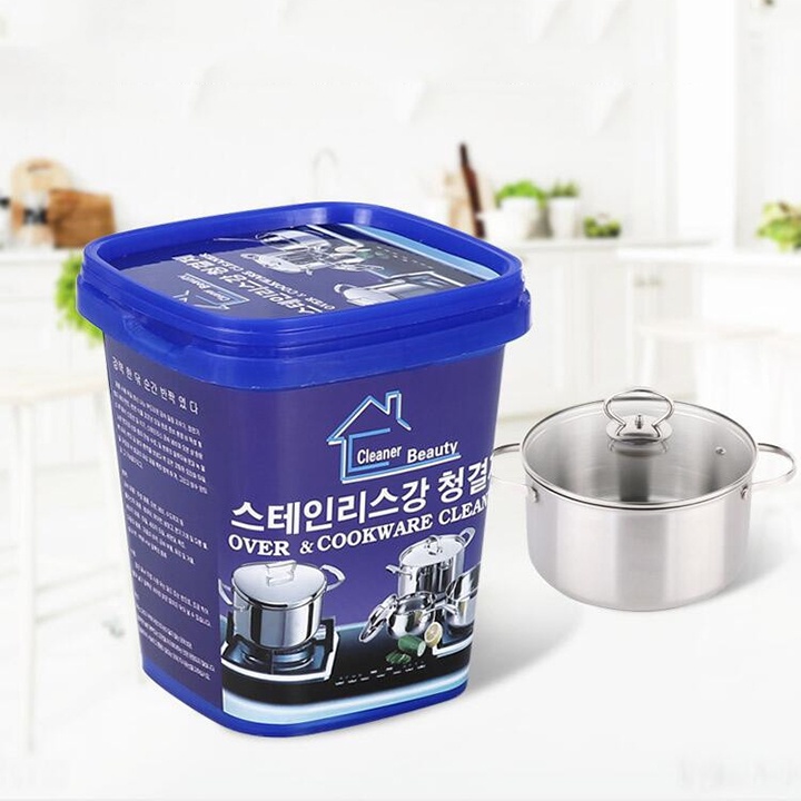 Kem cọ rỉ sét nhọ xoong nồi chảo tẩy Đánh bóng inox vòi sen bồn rửa bát Hàn Quốc