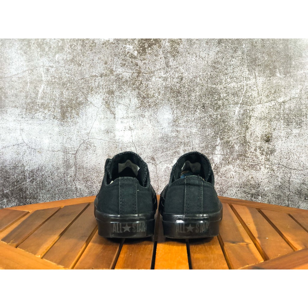 (Size 36.5) Giày thể thao chính hãng 2hand CONVERSE CHUCK TAYLOR ALL STAR LOW BLACK MONOCHROME